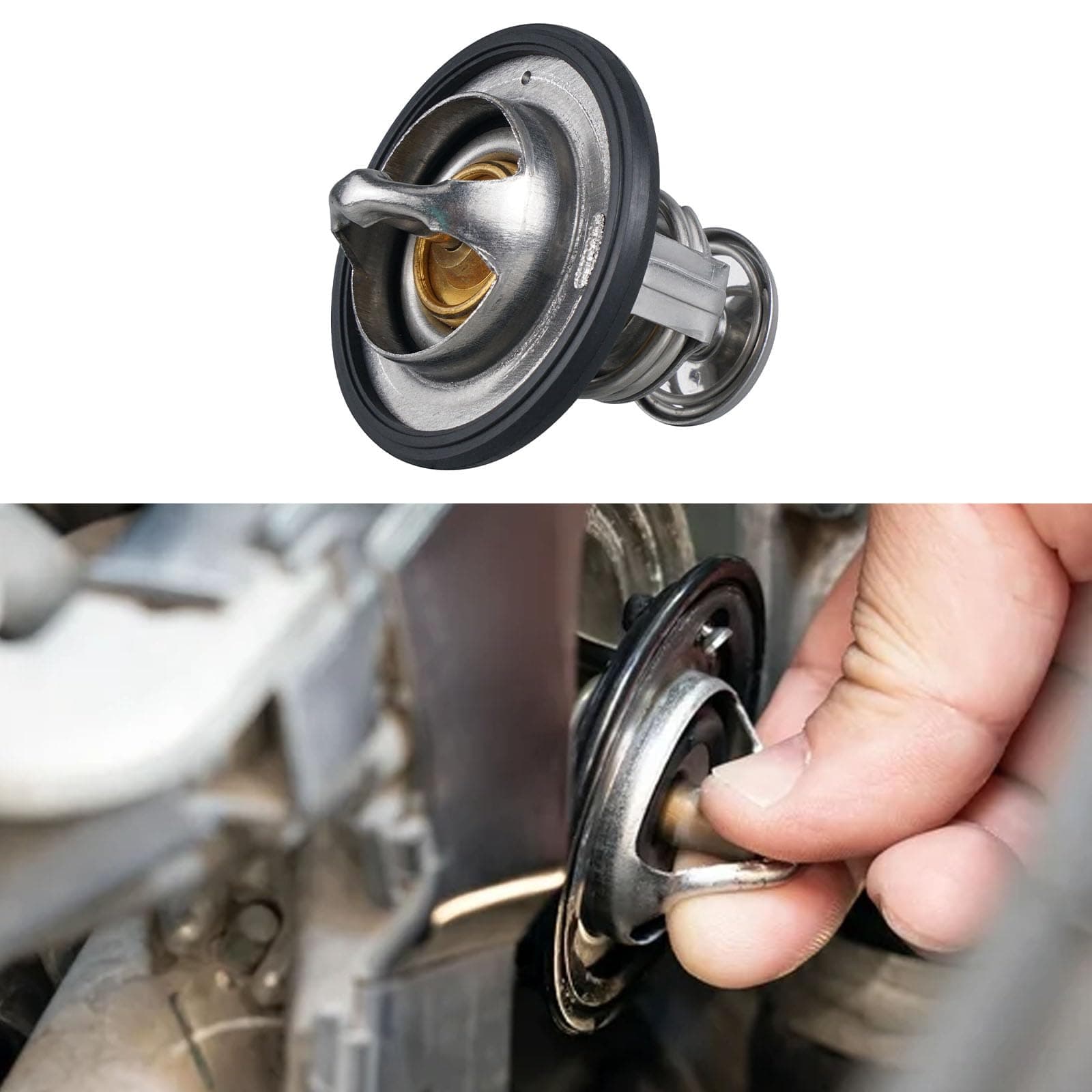 Engine Thermostat for Car, High Performance Termostato, Automotive Replacement Engine Coolant Thermostats 19301-PAA-306 19301-PLC-315 Compatible with Honda Accord Civic CRV CRZ Insight Odyssey