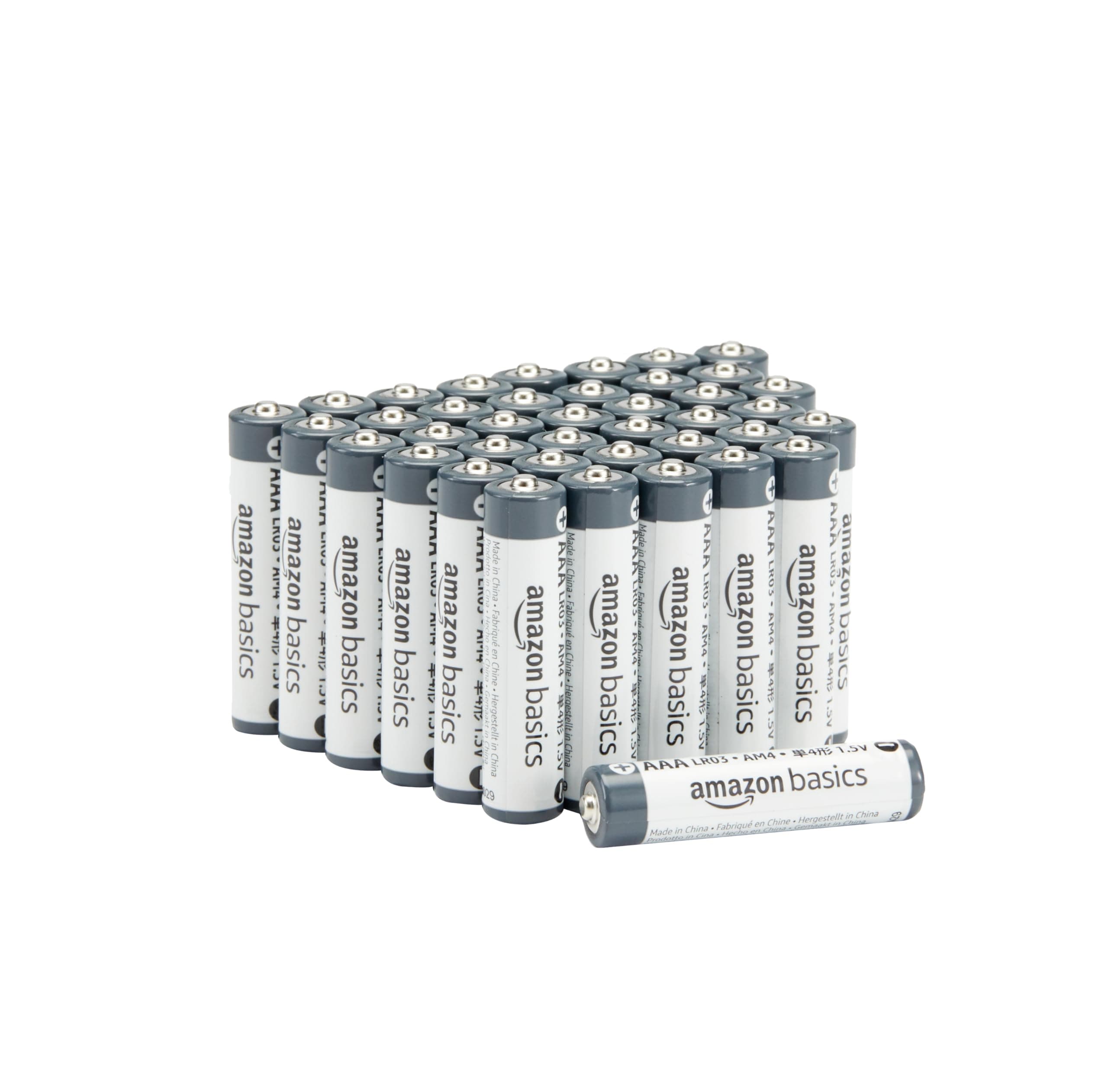 Amazon Basics 40-Pack AAA Alkaline Industrial Batteries, 1.5 Volt, 5-Year Shelf Life