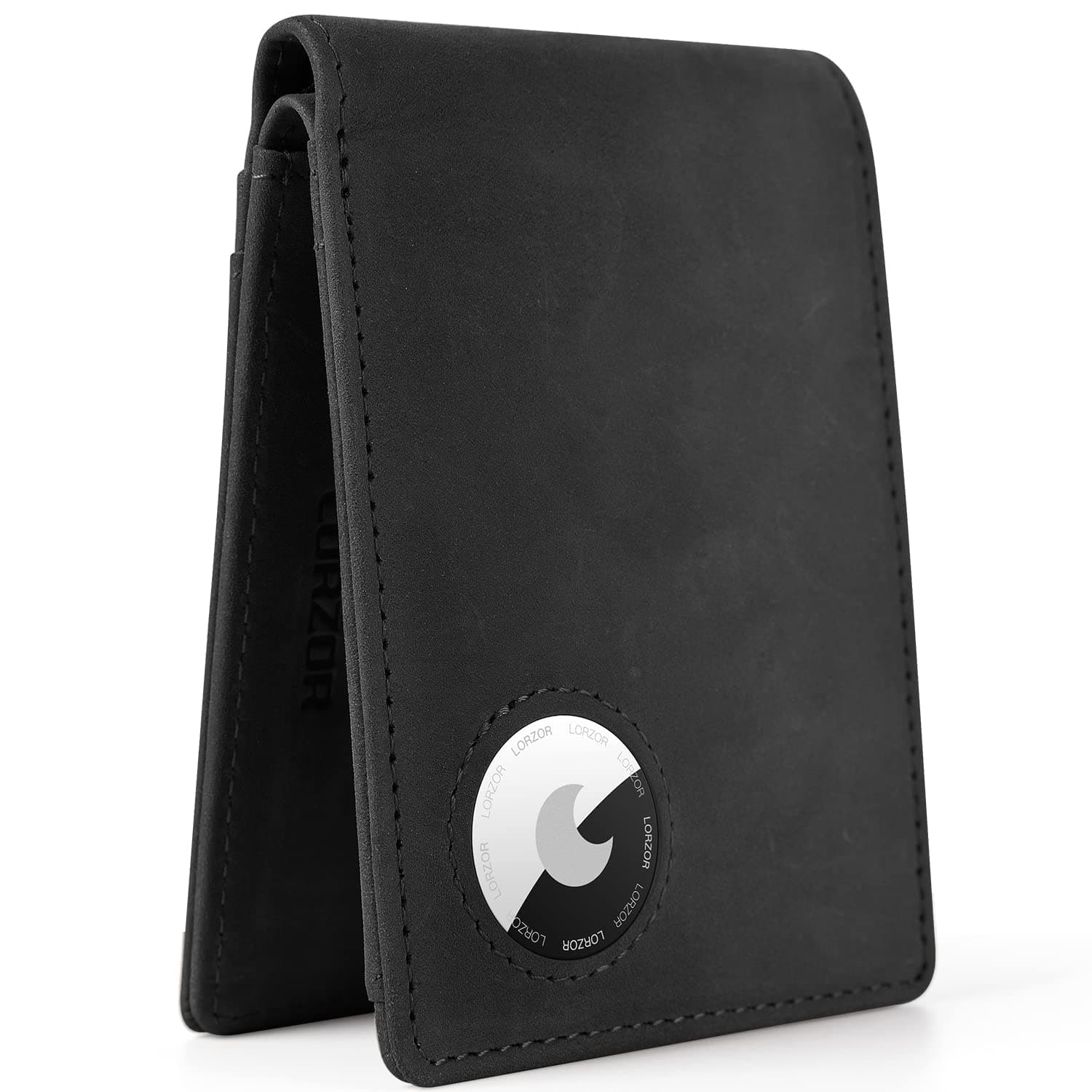 TERRIFI Wallet for Men, RFID Blocking Wallet, Bifold Full Grain Leather Mens Wallet, with Stealth Pocket for AirTag Wallet, Large and Slim Design, Up to 12 Cards and ID Window, Gift for Men