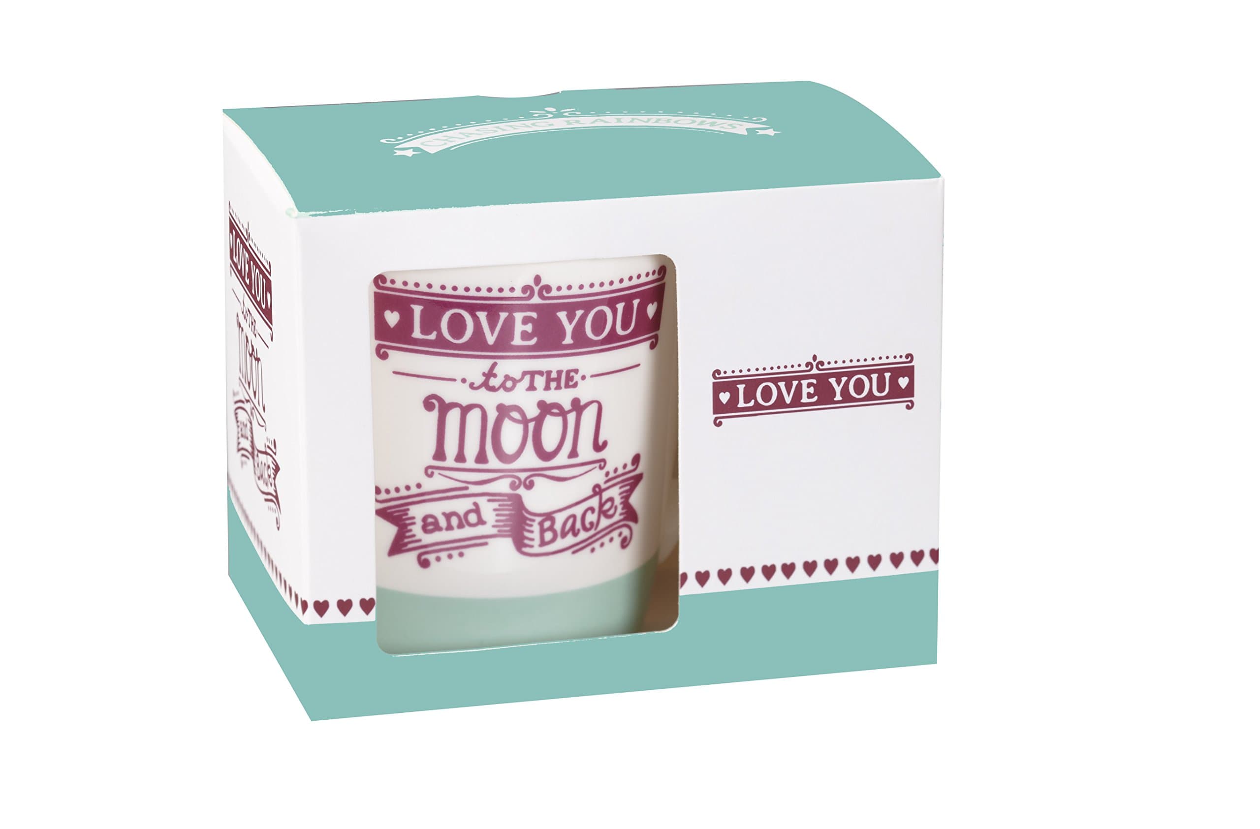 Chasing Rainbows Chestnut Love You Sentiment Mug, Ceramic, Multi-Colour, 27 x 24.6 x 10.2 cm