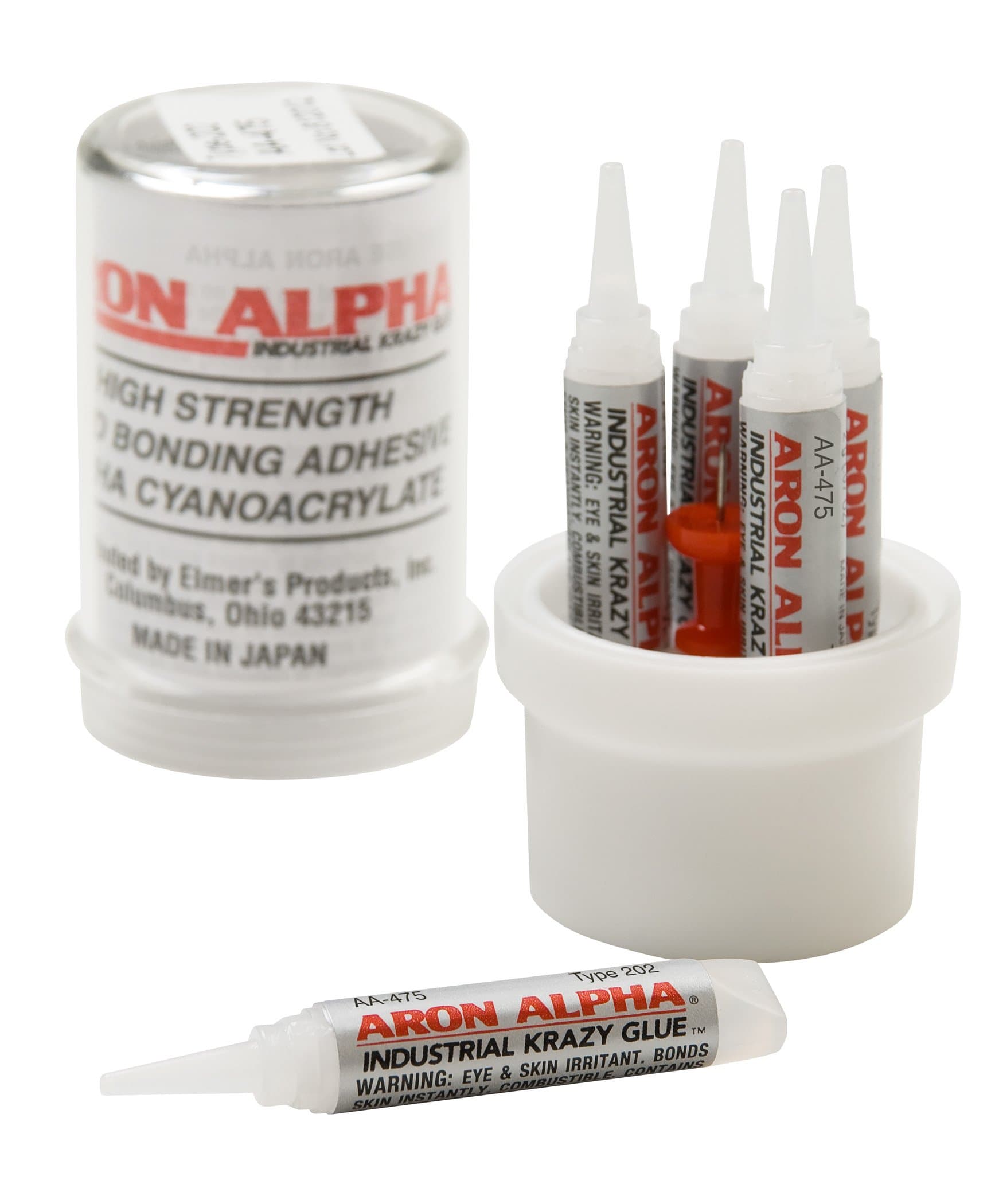Aron Alpha Type 202 (100 CPS Viscosity) General Purpose Instant Adhesive with Intermediate Gap Filling and Moderate Set time. 5 x 2 gm (10 gm) tubges