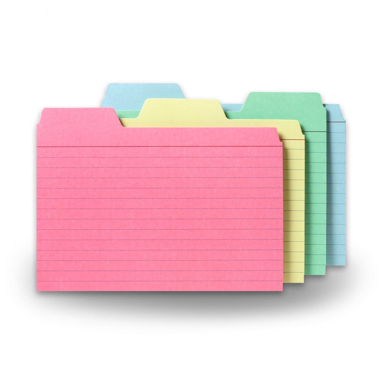 Find It Tabbed Index Cards, 4 x 6 Inches, Assorted Colors, 48-Pack (FT07218)