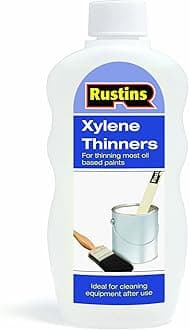 Rustins Xylene Thinners – 500ml Powerful Solvent for Paints, Varnishes & Industrial Use; Optimal for Cleaning, Thinning & Enhancing Adhesion