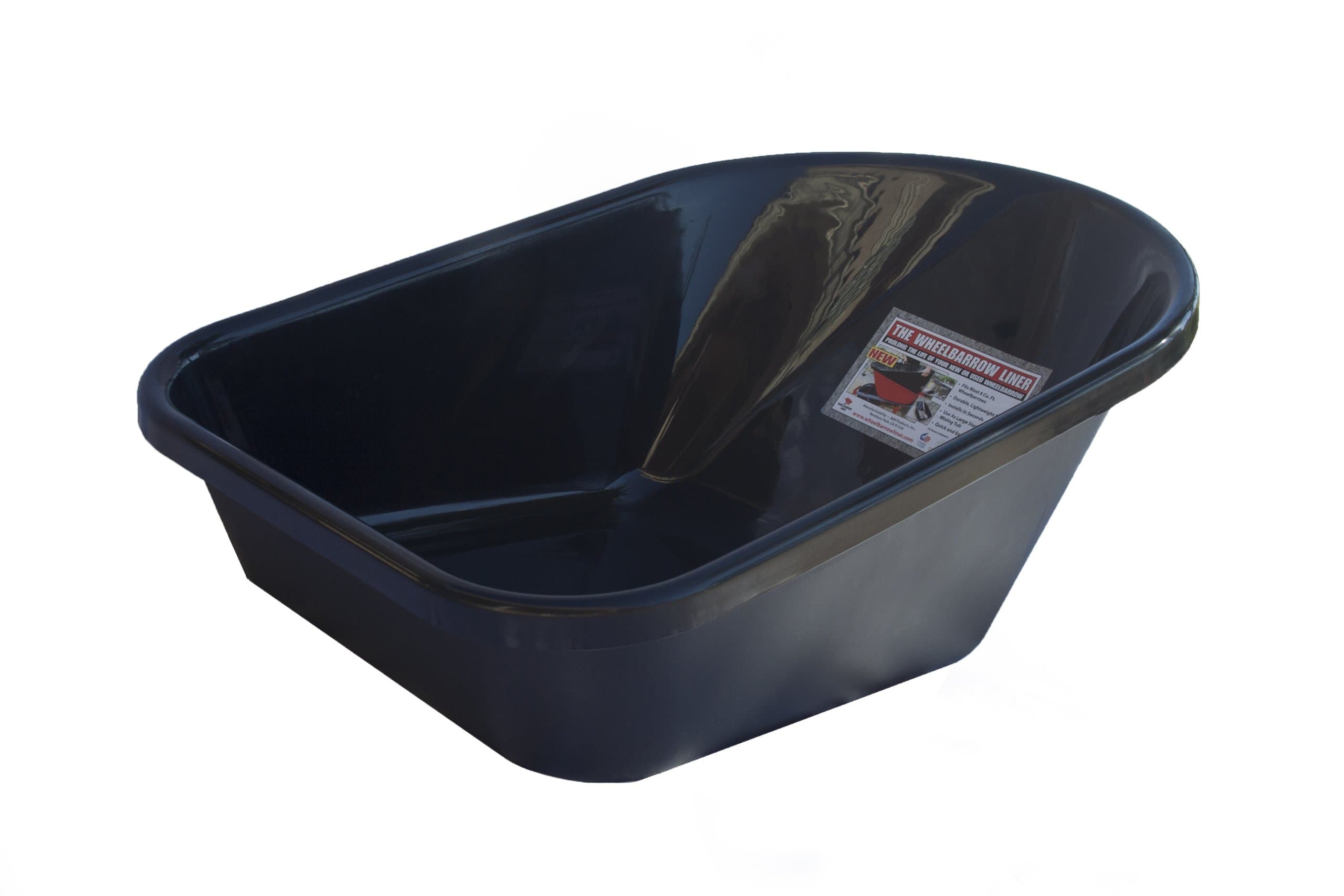 for 6 Cubic Feet Wheelbarrows, Black Recycled Poly