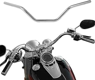 CUSTOM CHROME CCI 1" Fat Custom Handlebar Fit For Harley Davidson Sportster Dyna Softail Street XG V-ROD Honda Yamaha Suzuki Kawasaki Triumph Most Chopper Cruisers Bobber Bike Cafe Racer