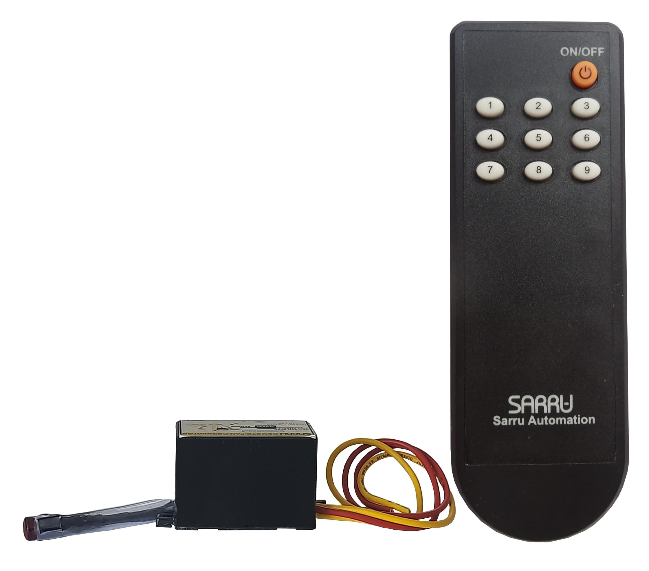 Sarru eTFR 9-Speed Digital Normal Ceiling Fan Remote Regulator which Fit into Fan Plastic Cup, Suitable with Only Pure Sine Wave Inverter, 4.2 cm x 2.8 cm x 3.0 cm, Black