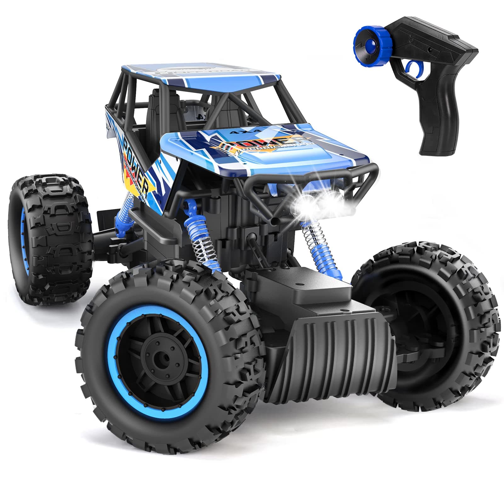 DOUBLE E RC Car 1:12 Remote Control Car Monster Trucks 4WD Off Road RC Truck with Head Lights All Terrain Electric Vehicles
