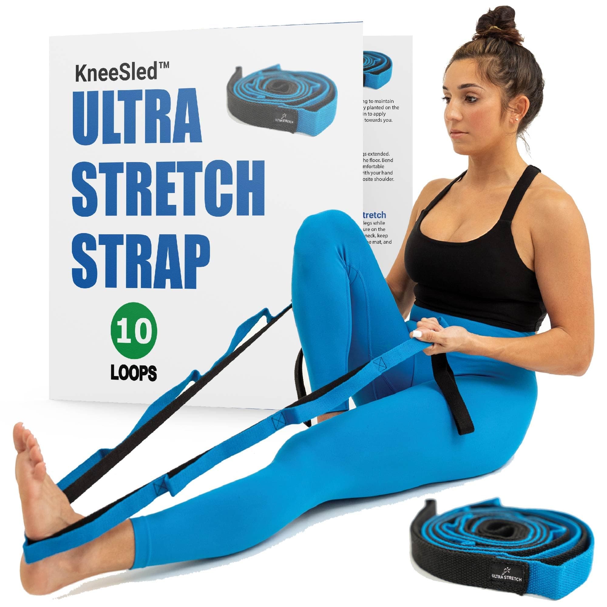 Ultra Stretch Strap, Stretching Strap, Exercise Straps Best Choice for Physical Therapy