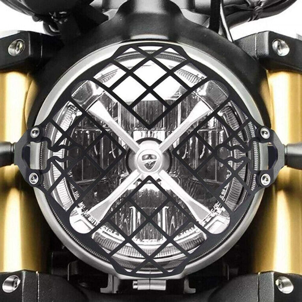 Terisass for Scrambler Motorcycle Headlight Grille Cover Headlight Guard Protector Fit for Scrambler 1100 Scrambler 800 400