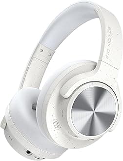 FIO MOTUS Noise Cancelling Headphones: Wireless Over Ear Bluetooth Headphones with 130H Playtime - Hi-Res Sound Custom EQ via App Deep Bass Comfort Fit Ear Cups for Travel Home Office