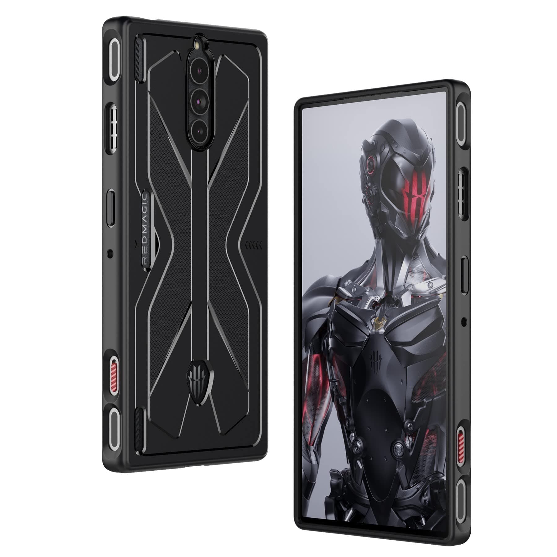 Cresee Case for Red Magic 8 Pro/8S, Flexible TPU Cover Anti-Scratch Shockproof Phone Case for Nubia RedMagic 8 Pro/8S, Black