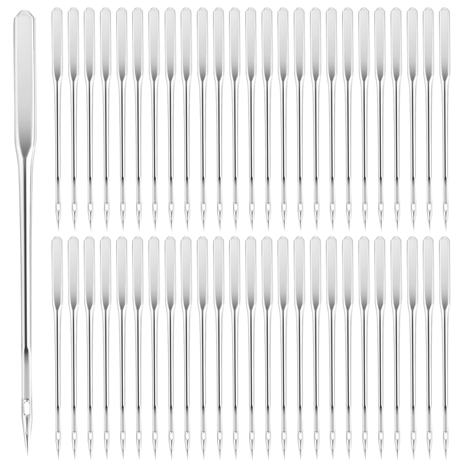 50 Pcs Sewing Machine Needles Universal Size 90/14 Heavy Duty Sewing Machine Needles Quilting Embroidery Machine Needles Regular Point Machine Needles Compatible with Singer Brother Old Sewing Machine