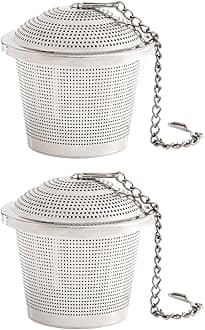 Large Barrel Tea Infuser, 18/8 Stainless Steel, Set of 2