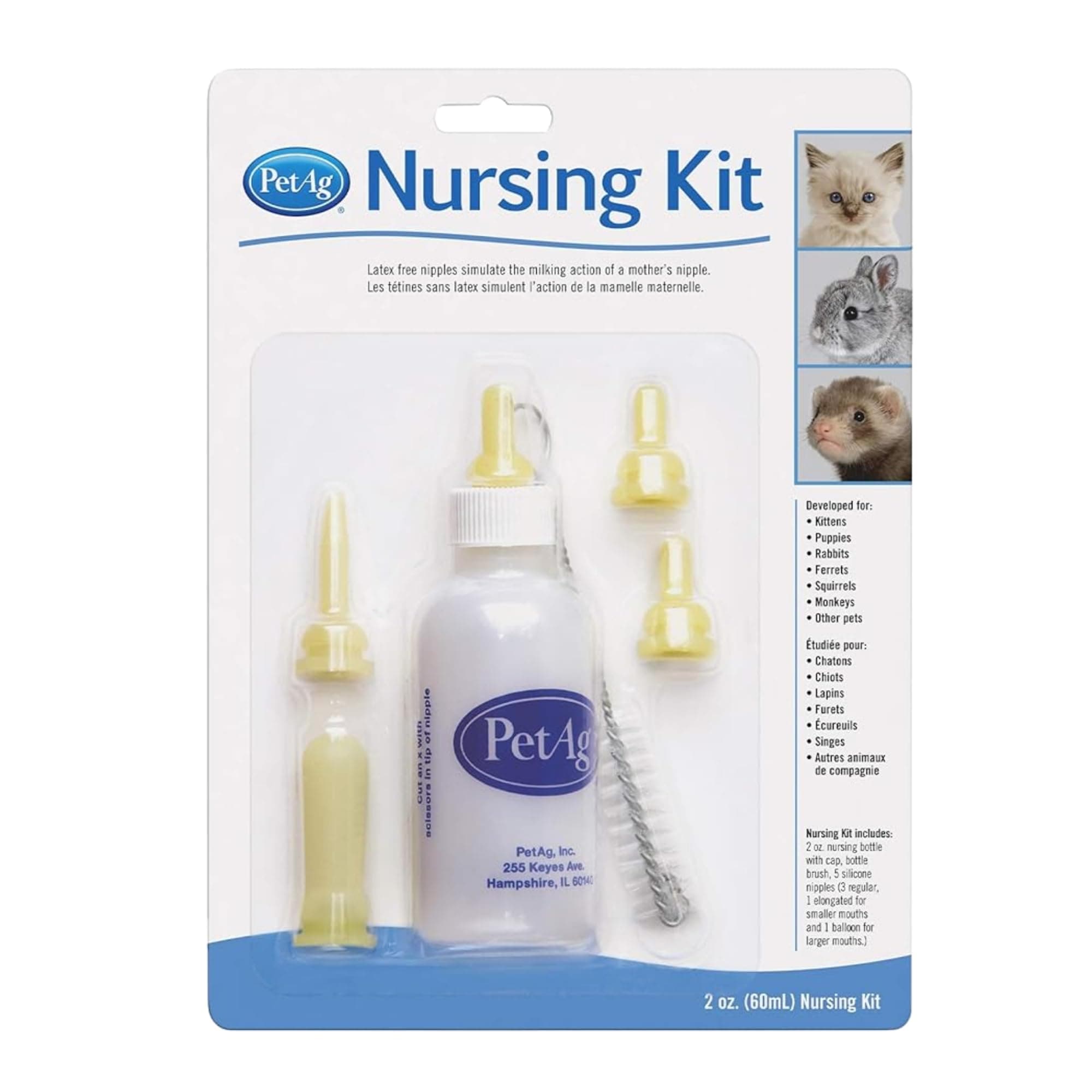 Petag 2 Oz Nursing Kit, Whiteyellow