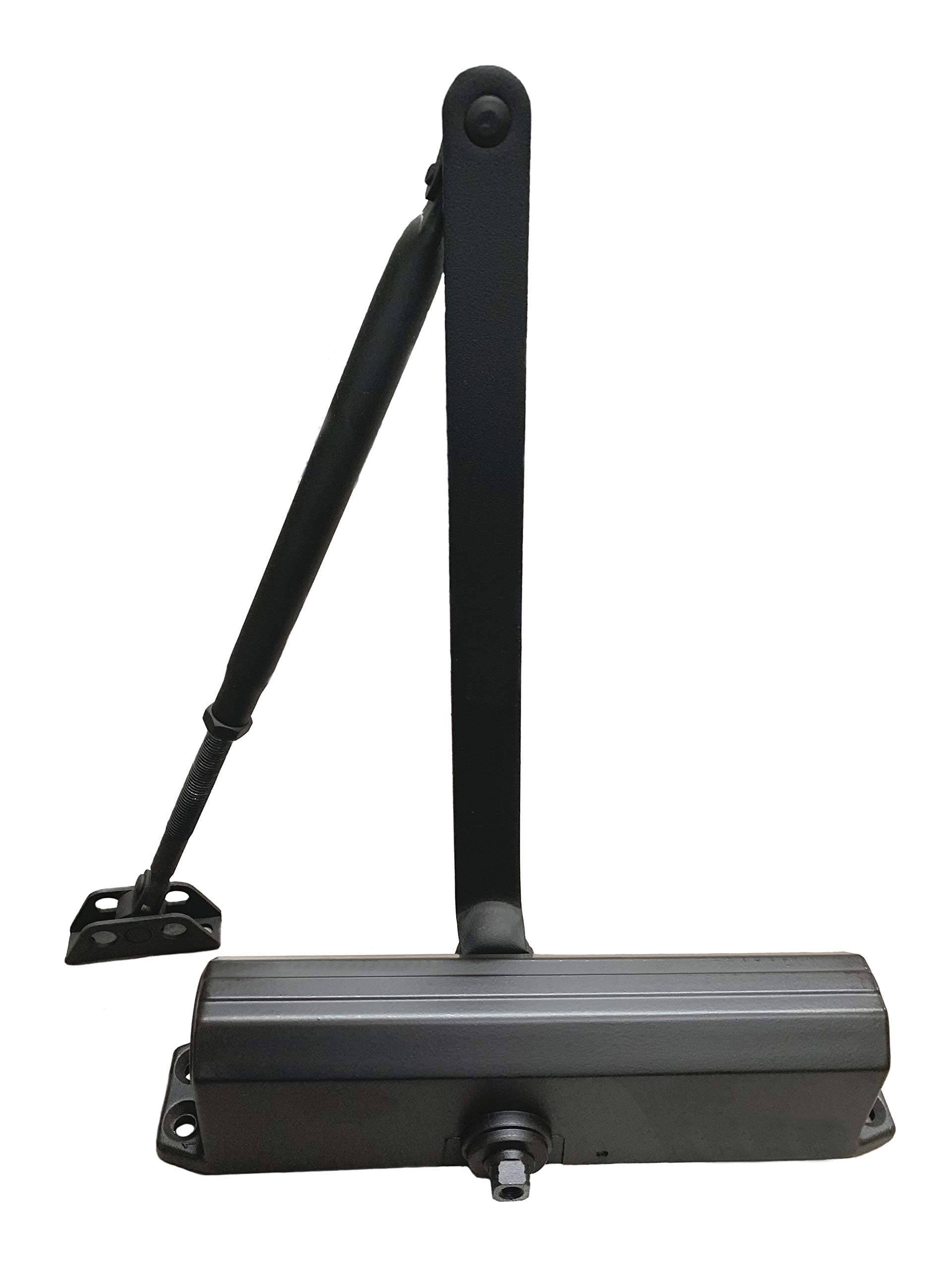 International 8051P - ADA (Handicap) Parallel Arm - Adjustable Spring Mount Door Closer - Adjustable Back-Check - Adjustable Spring Power Range - Opening Force to Size 5 - Finish: (DU) Storefront Bronze