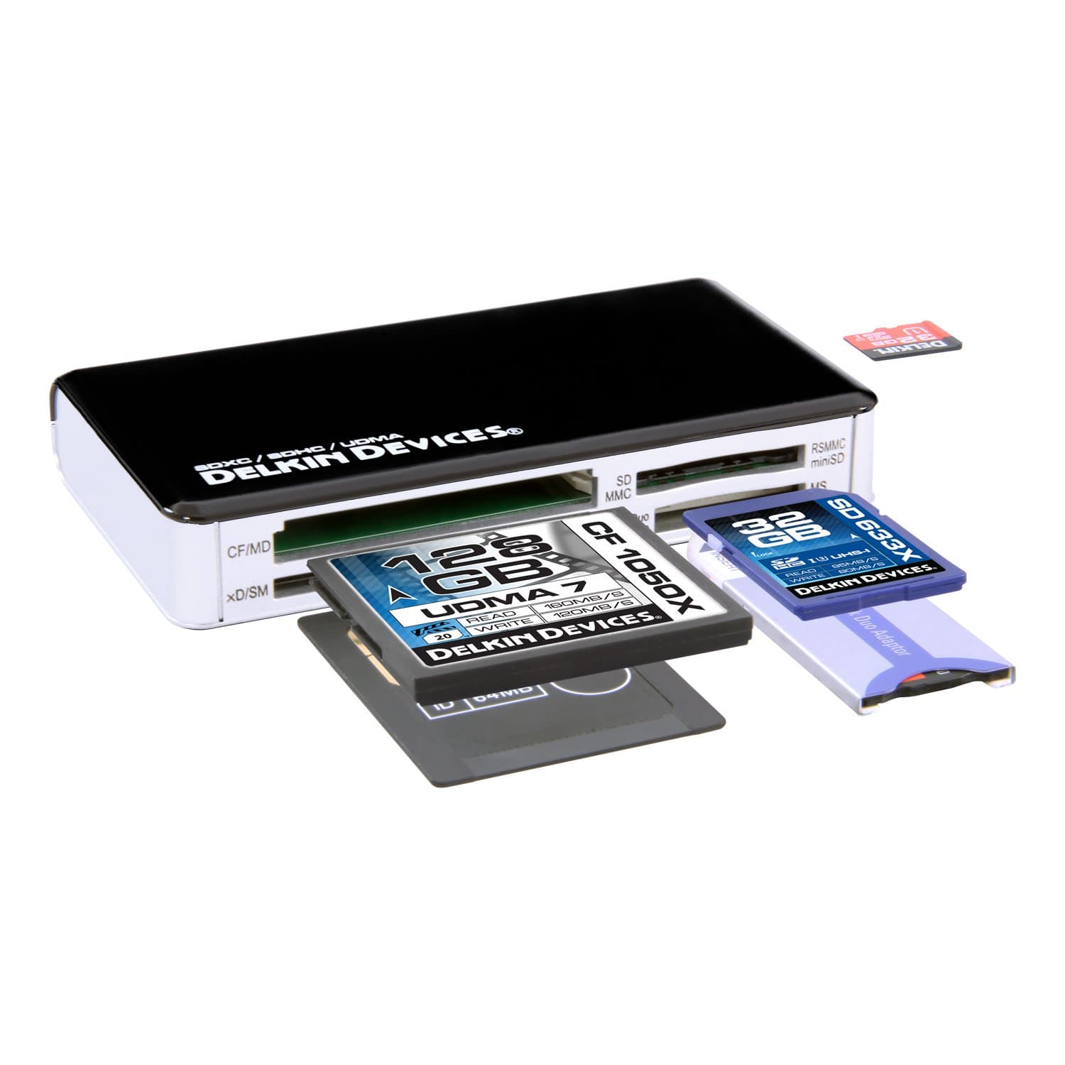 Delkin All-in-One Universal Card Reader Compatible with SDXC, UDMA and SDHC DDREADER-41