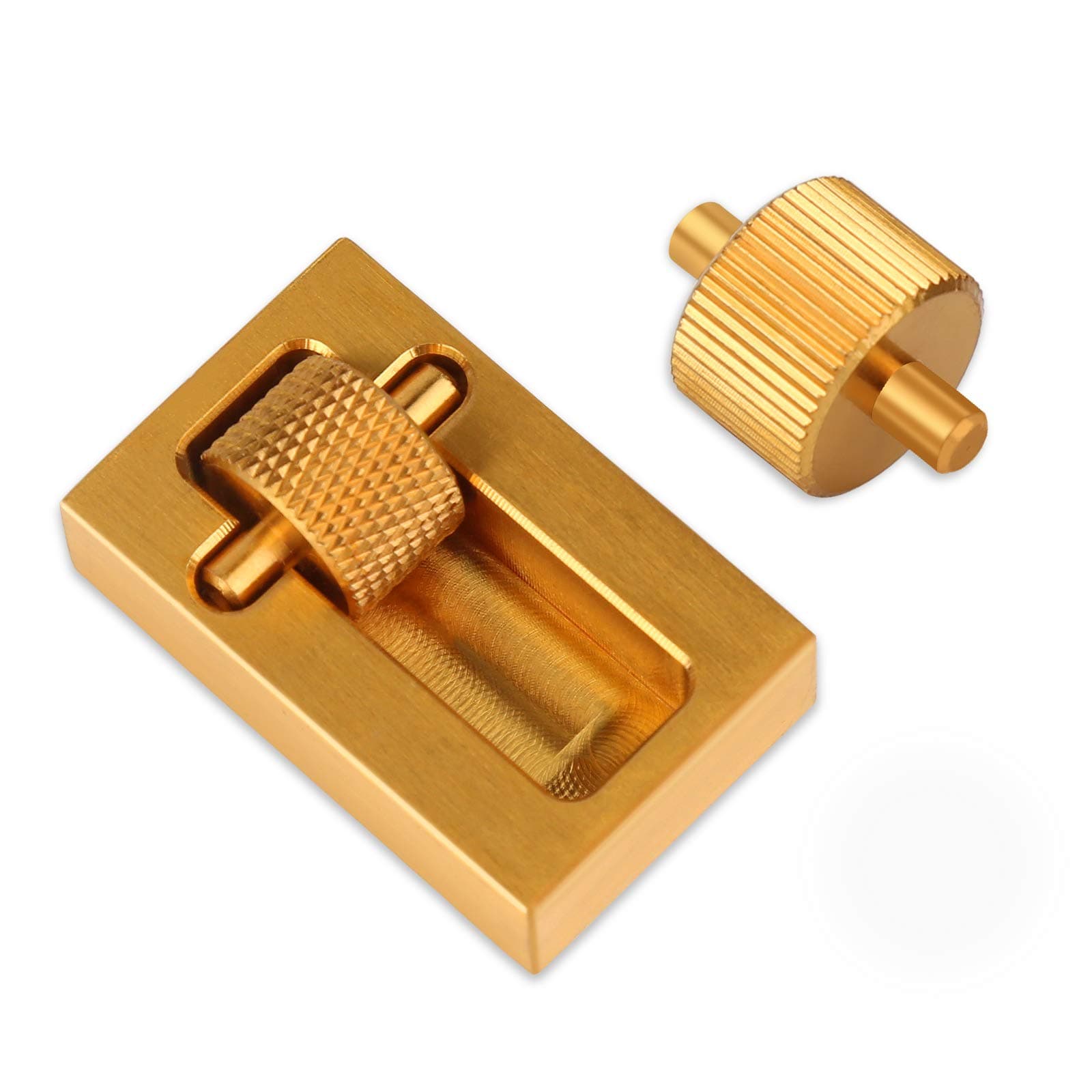 BUTUZE Leather Edge Paint Tool with 2 Brass Rollers, Essential Edge Printing Tool for Leather Craft DIY