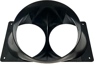 Antminer S19 T19 S17 T17 Double Fan Shroud 6 Inch Outlet to 2X 4 Inch Round ASIC Miner Air Cooling Duct 2X 120mm USA Made (2)