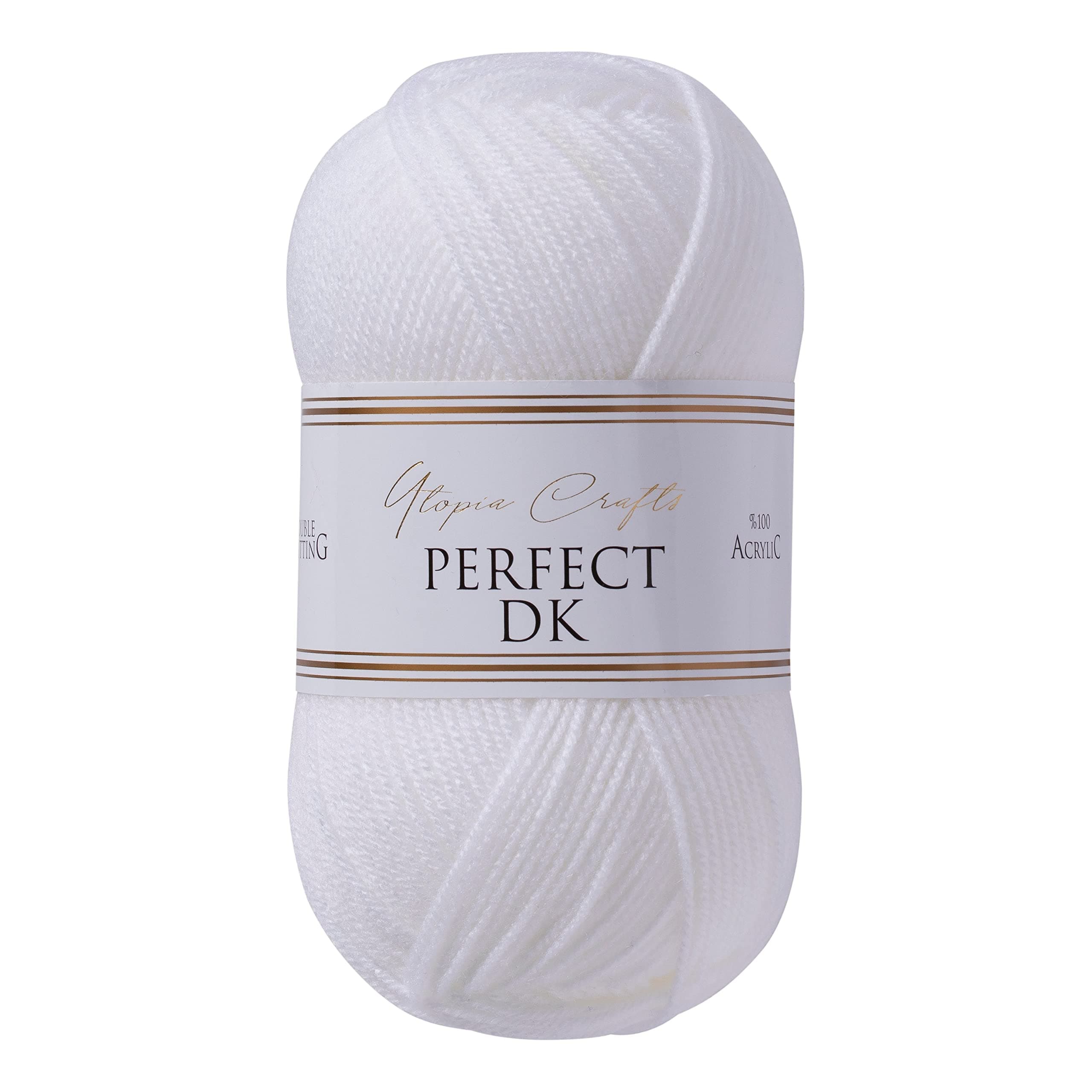 DK Double Knitting Yarn, 100g (White)