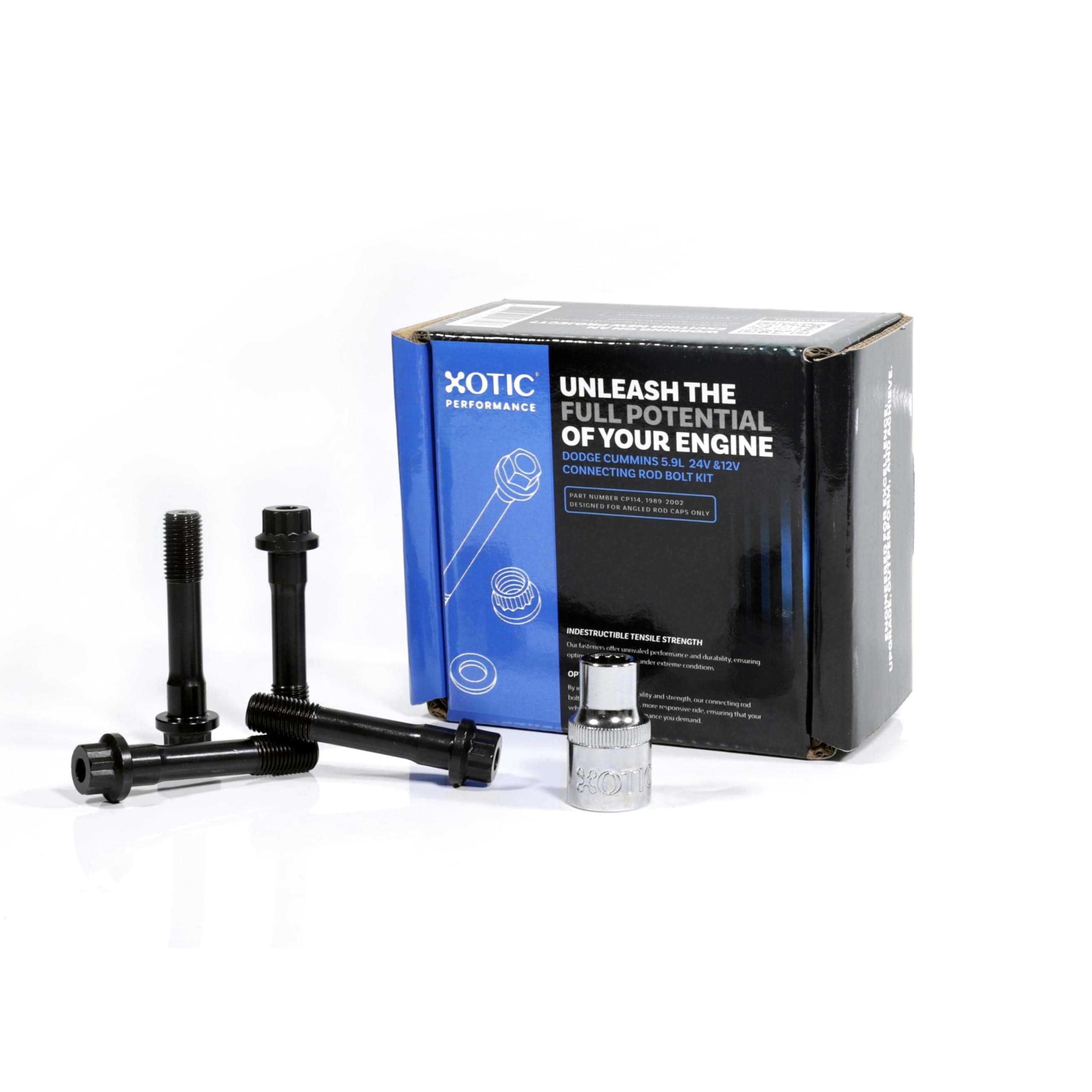 Xotic PerformanceReplacement Connecting Rod Bolt Kit for 5.9L 24V & 12V Dodge Cummins 1982-2002 (for Angled Rod Caps Only)