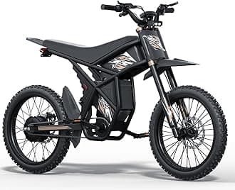 GT73 PRO/GT73 Electric Dirt Bike for Adults, 50MPH 60V 3000W / 37MPH 48V 2400W, 1747Wh/2160Wh Dual Battery Ebike Up to 85 Miles, 25" Motorcycle Tire, UL2849 All Terrain E Bike Full Suspension
