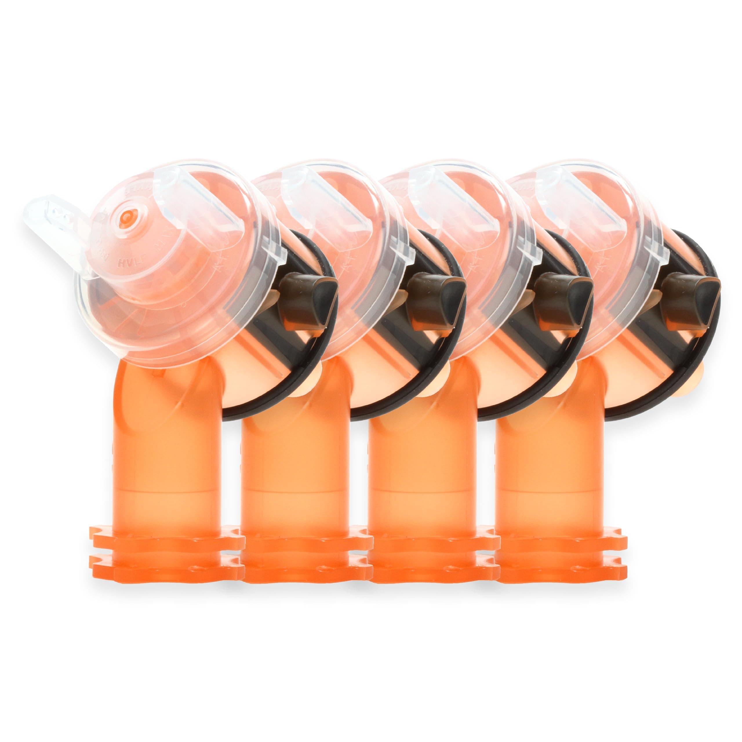 Accuspray Atomizing Head, 16612, Orange, 1.4 mm, 4 Count (Pack of 1), for Very Low-to-High-Viscosity Coatings