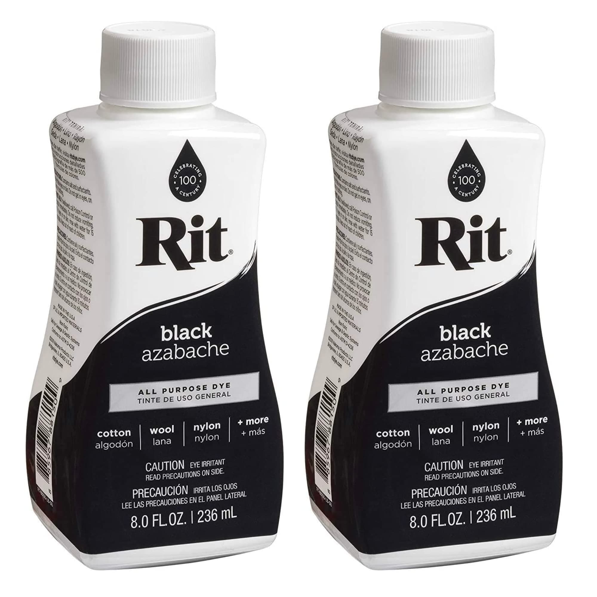 Dye Liquid Fabric Dye 8 fl oz Black 2-Pack