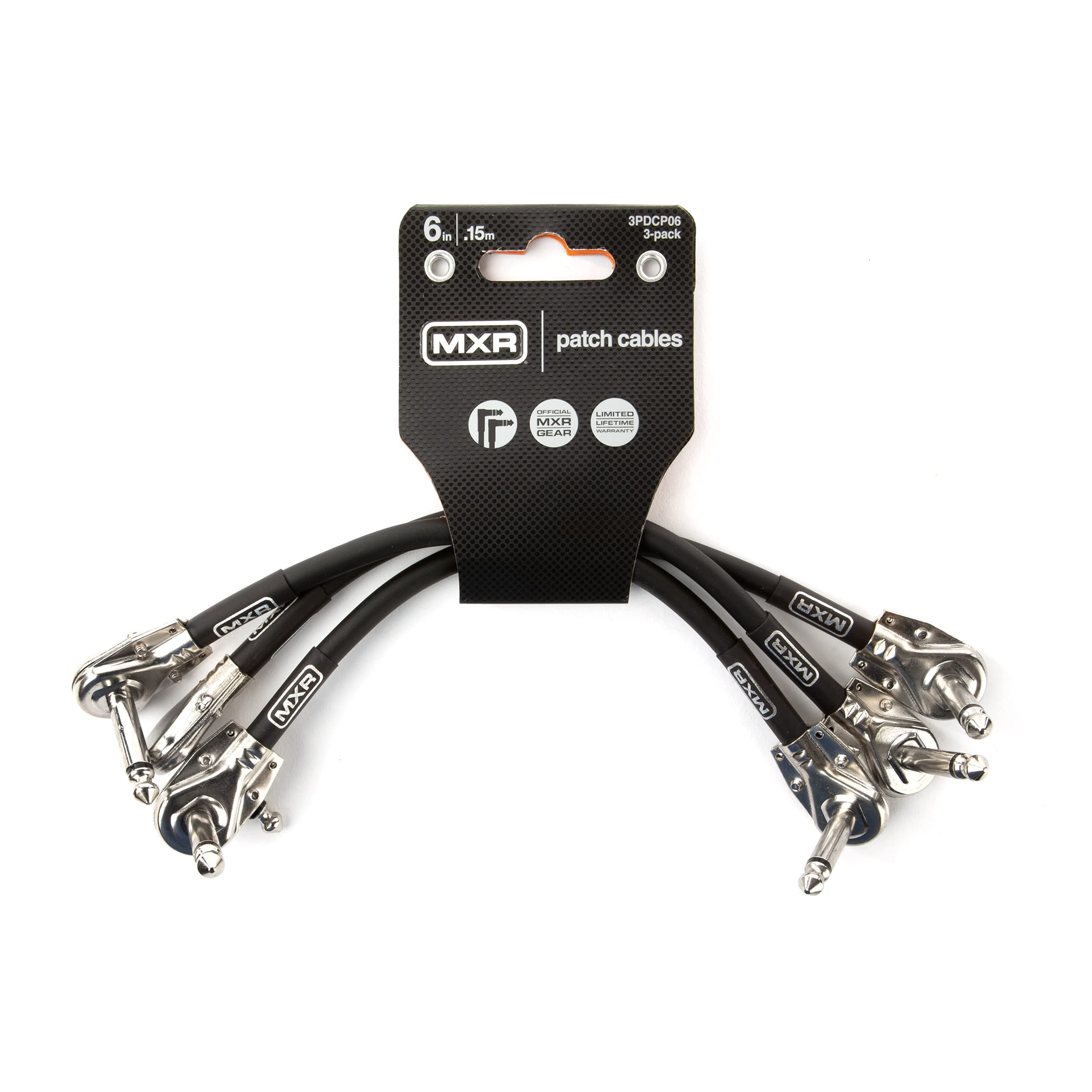 MXR 3PDCP06 Cable - Patch Cable 6 Inch - 3 Pack,Black