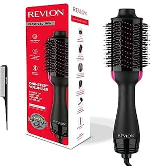 Revlon Salon One-Step Hair Dryer & Volumiser with Sectioning Comb Included (for mid to Long Hair, One-Step Technology, 2-in-1 Styling Tool, Ionic & Ceramic Technology) RVDR5222UKAMZ