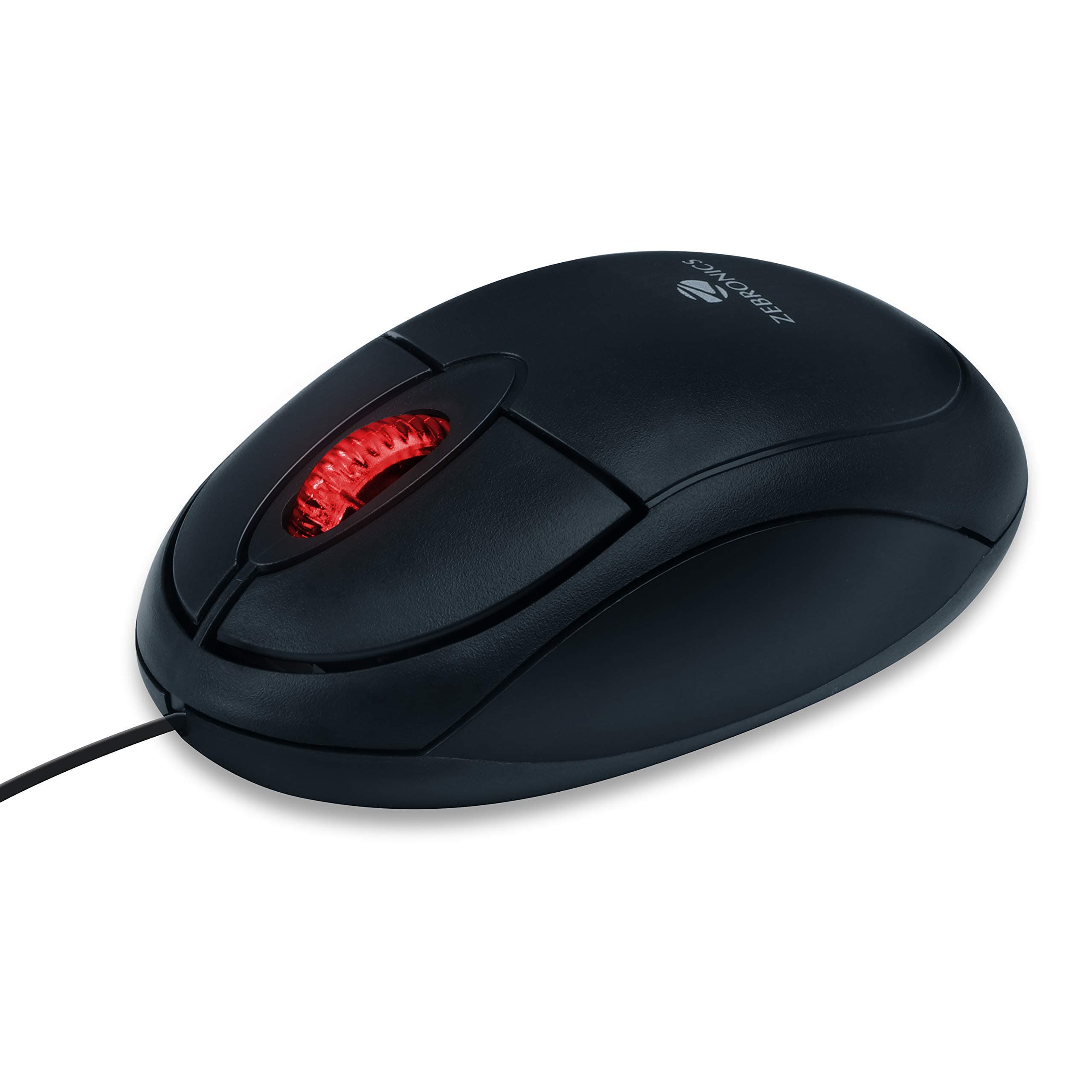 ZEBRONICSZeb-Rise Wired USB Optical Mouse with 3 Buttons (Black)