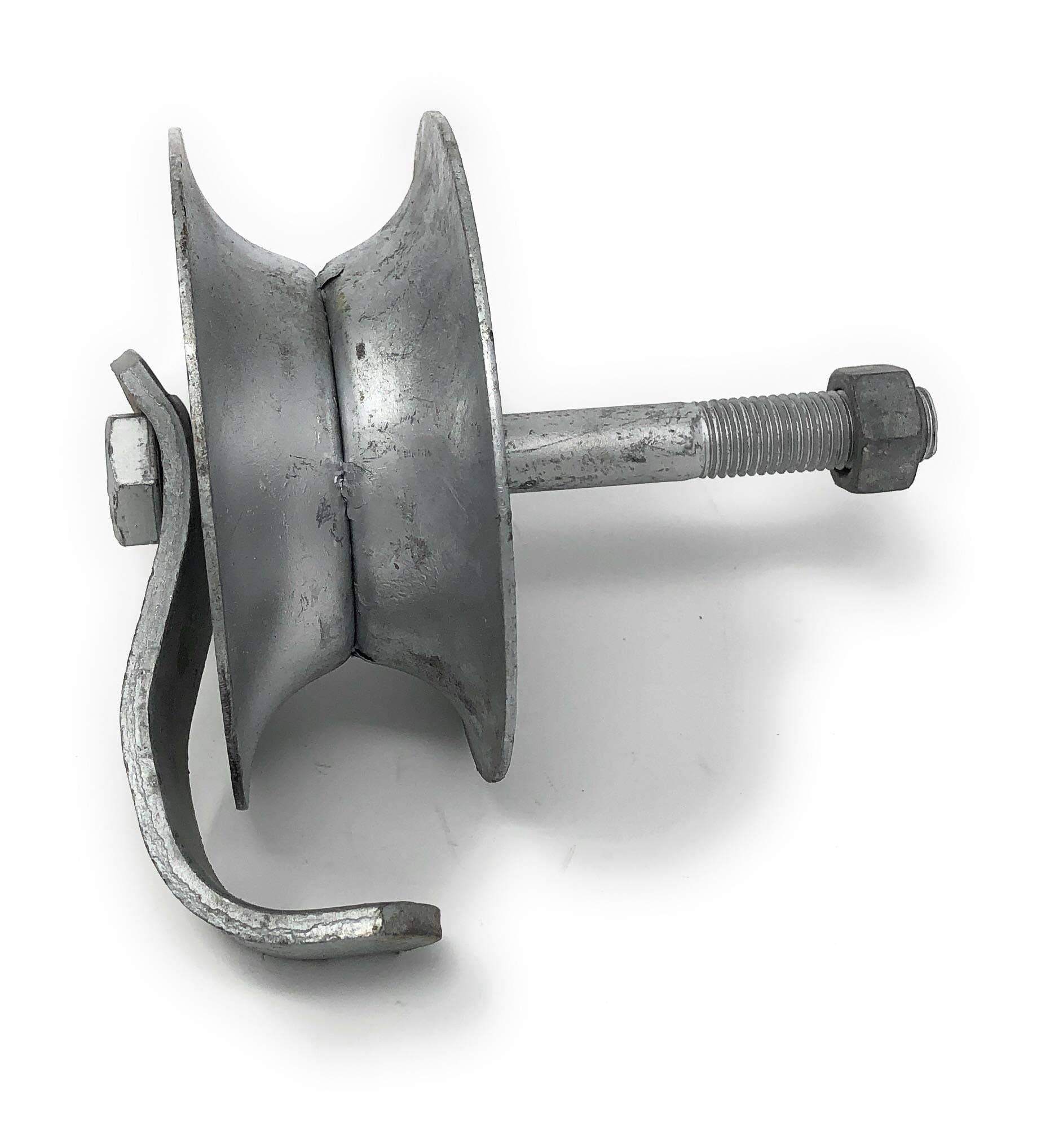 Pressed Steel Pipe Track Roller with Retainer 5" x 1-5/8"