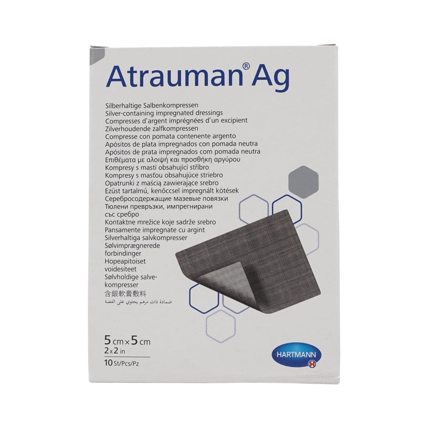 Hartman Atrauman Ag Silver 5 X 5Cm (X10)