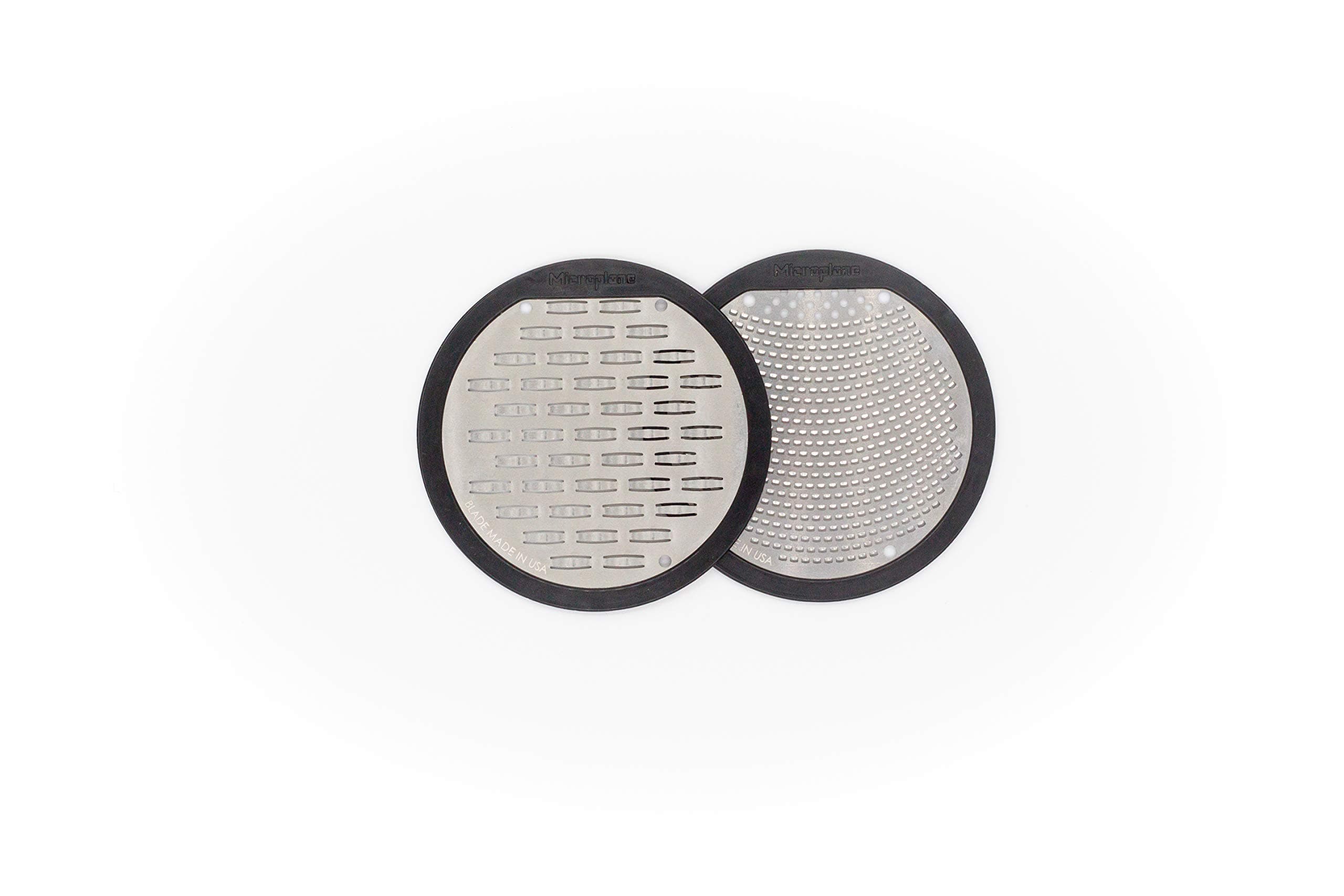 2-Piece Ultimate Mason Jar Lid Grater Set, Fine & Ribbon Stainless Steel Blades, Fits Wide Mouth Canning Jars, Shaker Holes, Zester & Cheese/Spice Grater, Handheld Stainless Steel Rasp