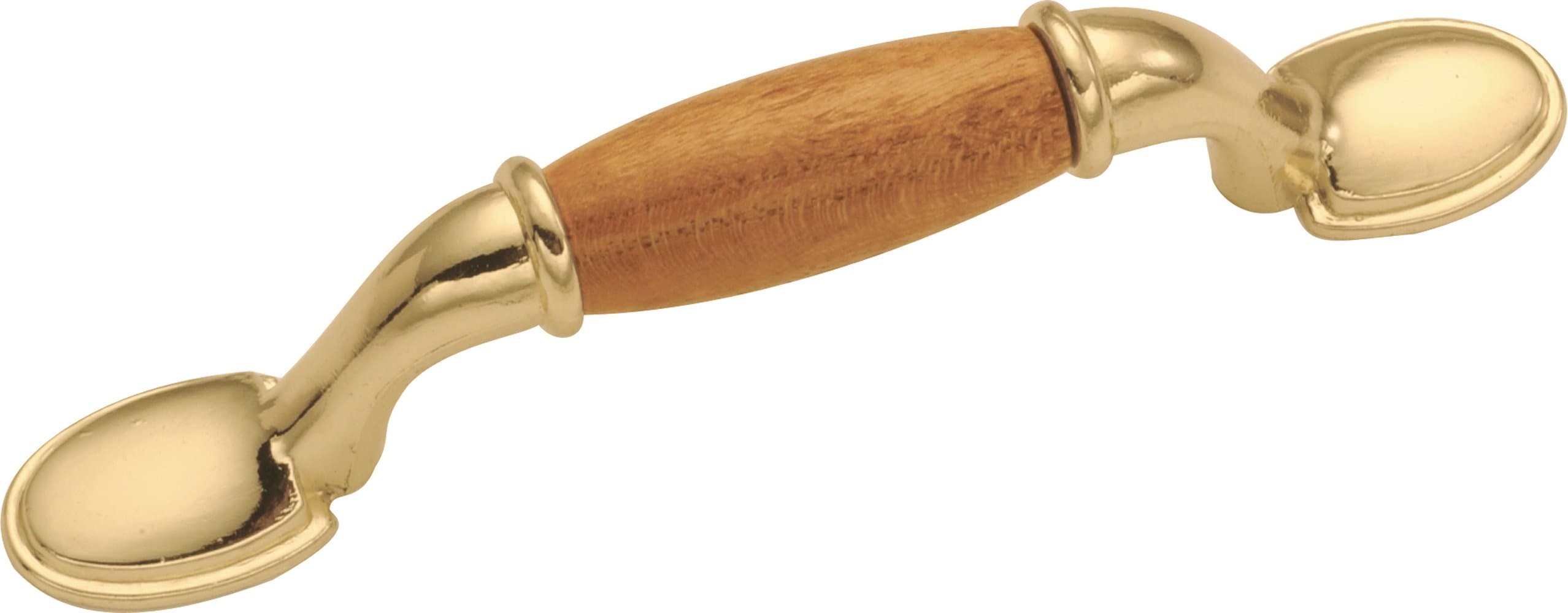 Hickory Hardware P794-OAK 3-Inch Wood Grain Cabinet Pull, Oak