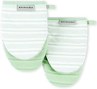 KitchenAidKA Albany MM Mini Oven Mitt Set, 5.5"x8", Pistachio