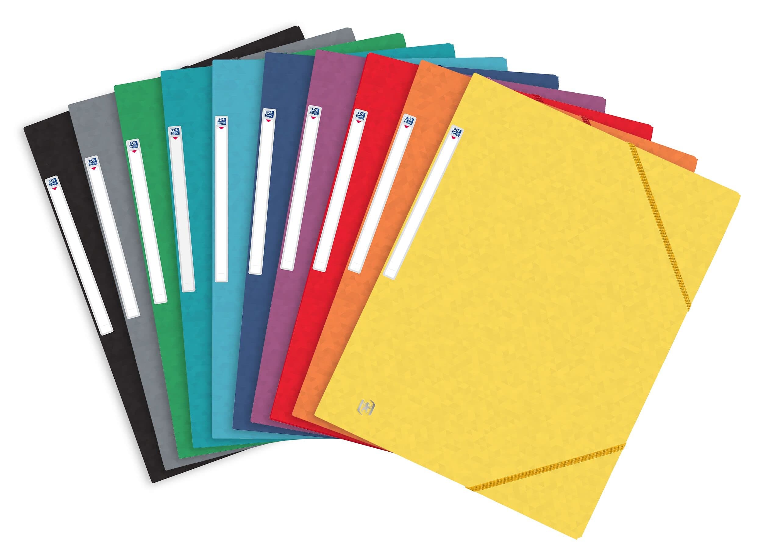 Oxford Document Wallets A4, Assorted Colours, Pack of 10, Office