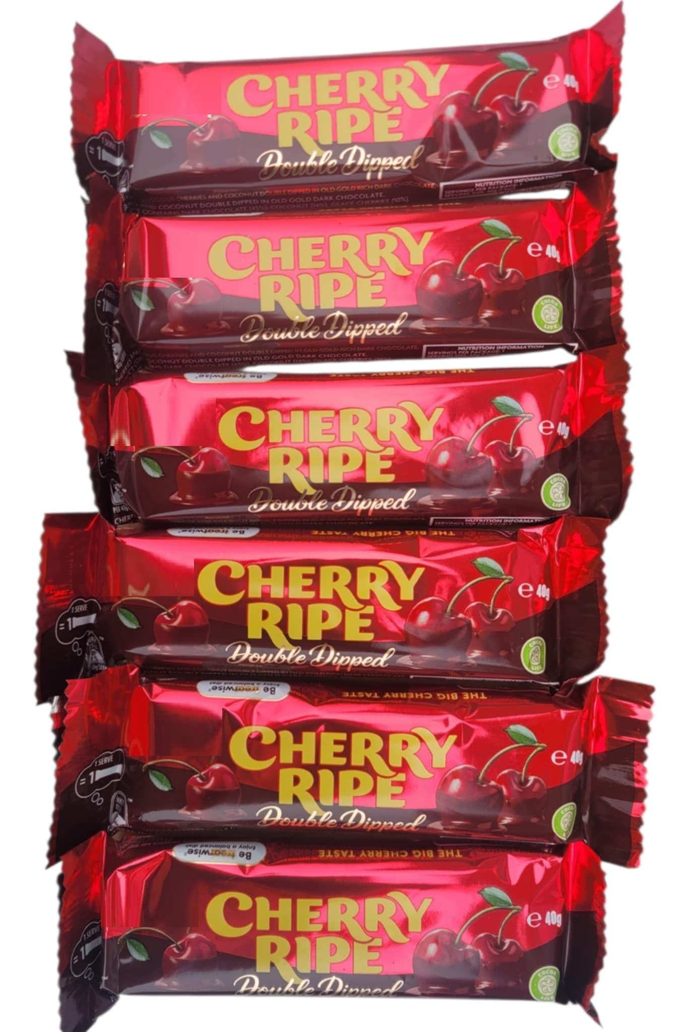 Double Dipped Cherry Ripe x6 | Australian Chocolate Selection Hamper | Cherry Coconut | By INTERGALACTIC SWEETS
