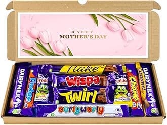 Mothers Day Gift | Letter box Chocolate Gift Selection Box | 10 Fullsize Dairy Milk Chocolate bars | Ideal Gifts For Mum