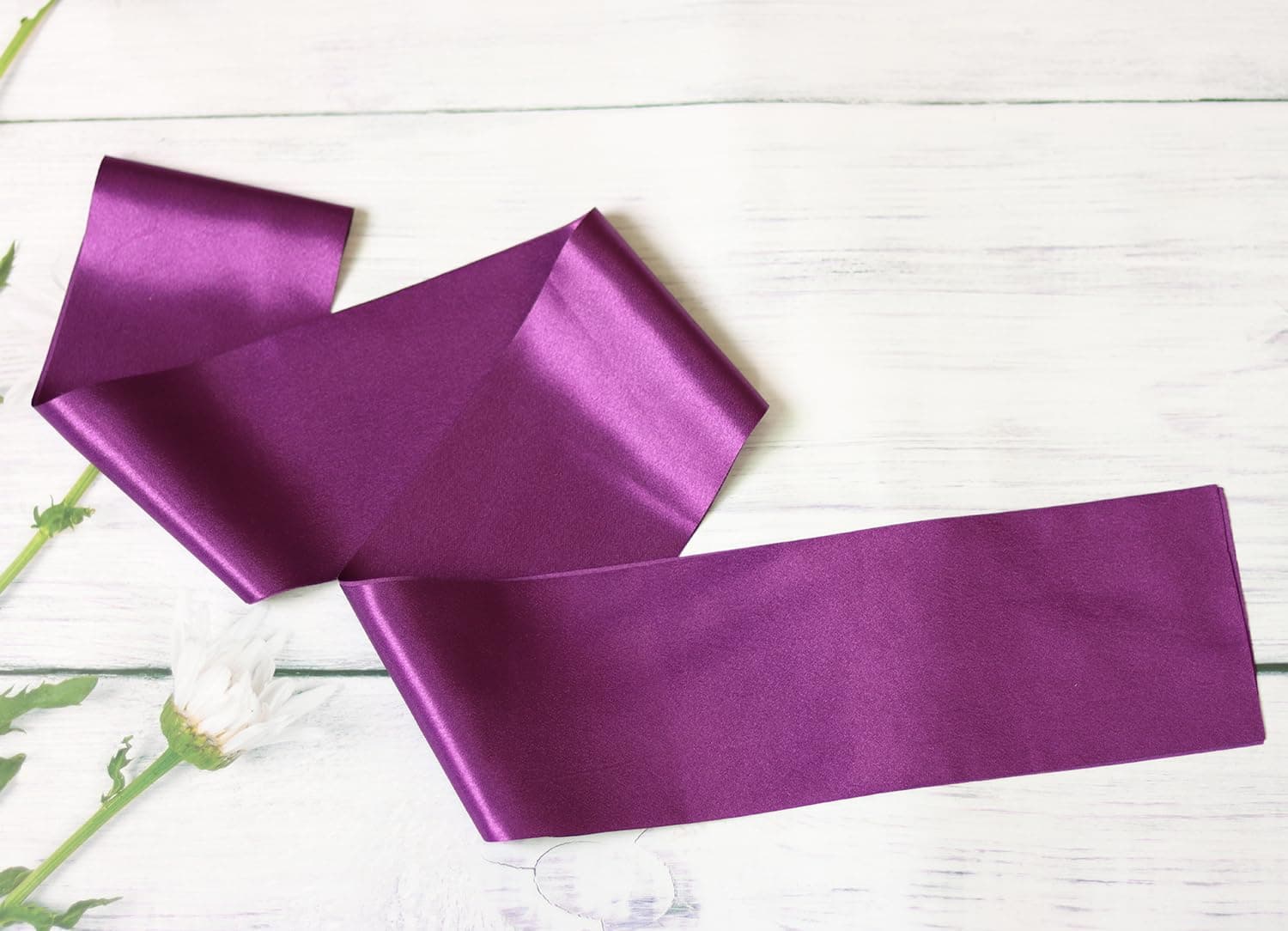 Docooniver4 Pack Purple Blank Sashes,Plain Satin Sash for Pageants,Senior Sash,Custom Sash,DIY Personalized Sash for Prom,Birthday Party Decorations.