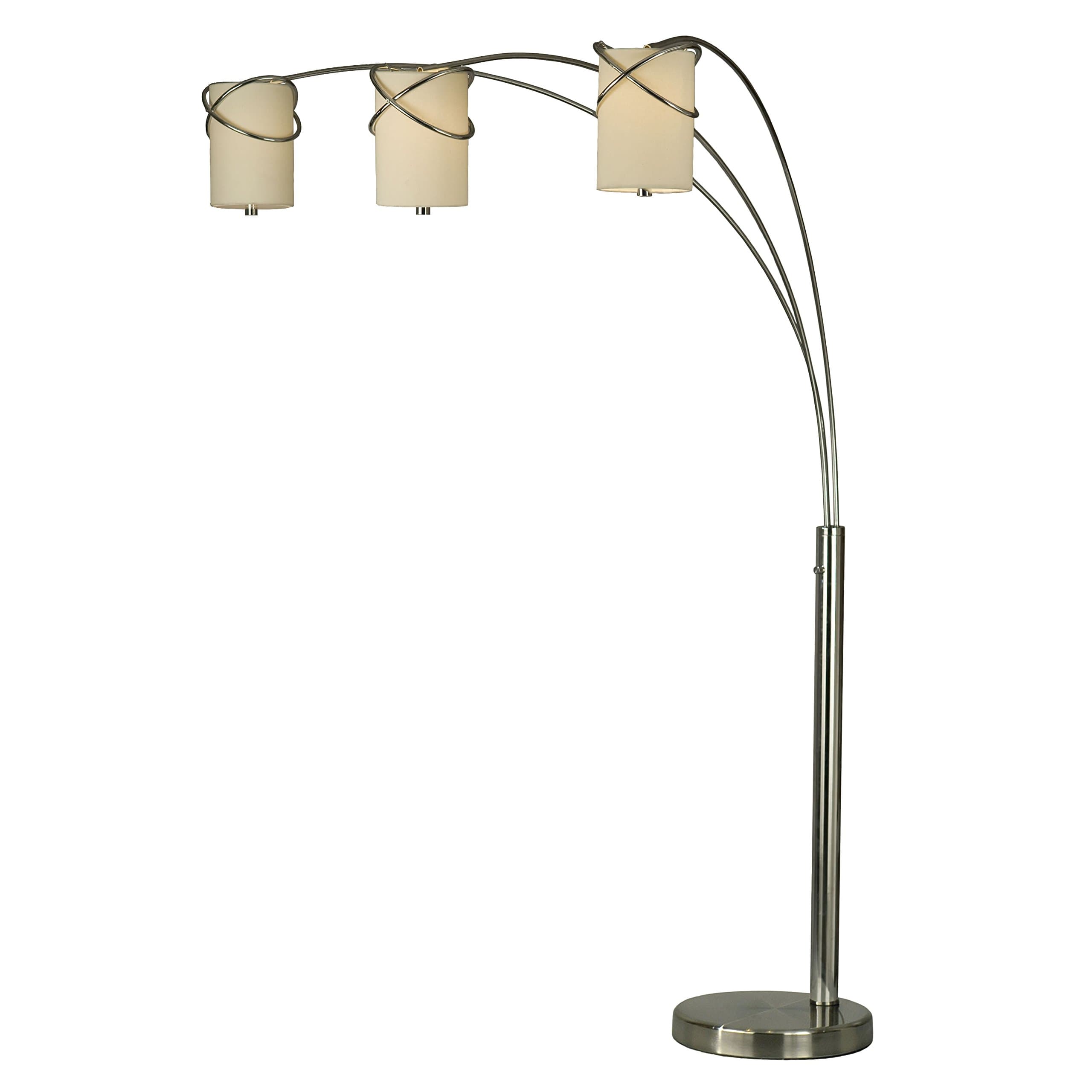 Nova Lighting 11934 Internal 3-Light Arc, 47" x 52" x 84", Chrome