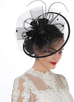 Lucky Leaf Women Girl Fascinators Hair Clip Hairpin Hat Feather Cocktail Wedding Tea Party Hat