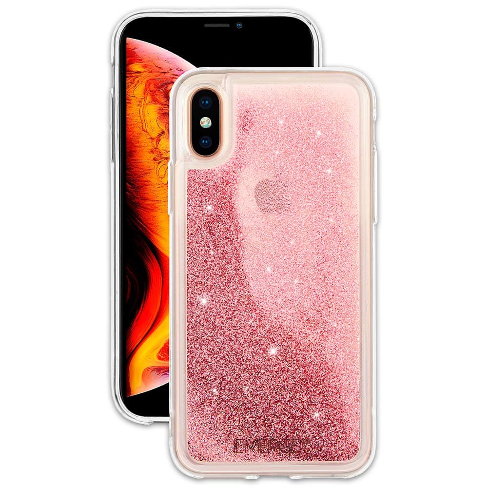 MATEPROX iPhone Xs case,iPhone X Glitter Bling Sparkle Cute Girls Women Protective Case for iPhone Xs/X 5.8"-Gold