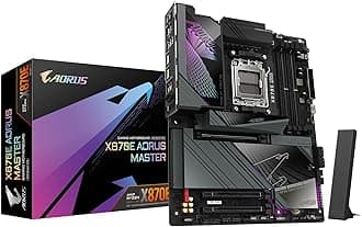 GIGABYTE X870E AORUS Master AM5 LGA 1718, ATX, DDR5, 4X M.2, PCIe 5.0, USB4, Wi-Fi 7, 5Gbe LAN, EZ-Latch, Q-Flash
