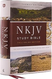 NKJV Study Bible, Hardcover, Burgundy, Full-Color, Comfort Print: The Complete Resource for Studying God’s Word