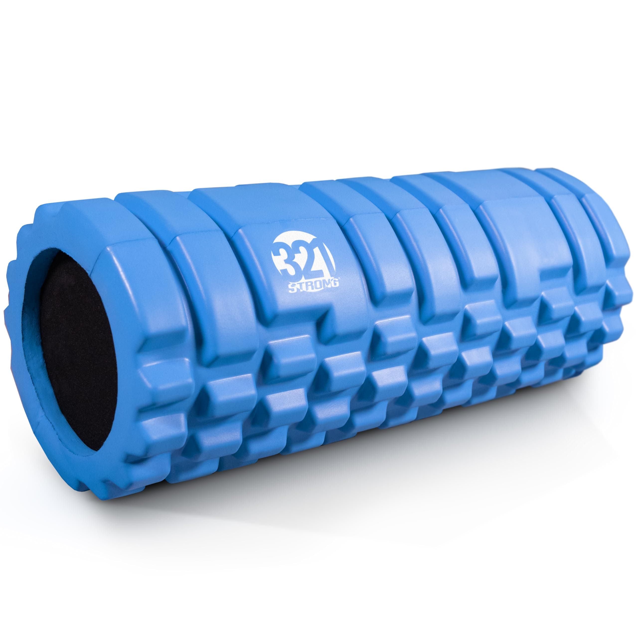 321 STRONG Foam Roller - Extra Firm High Density Deep Tissue Massager with Spinal Channel