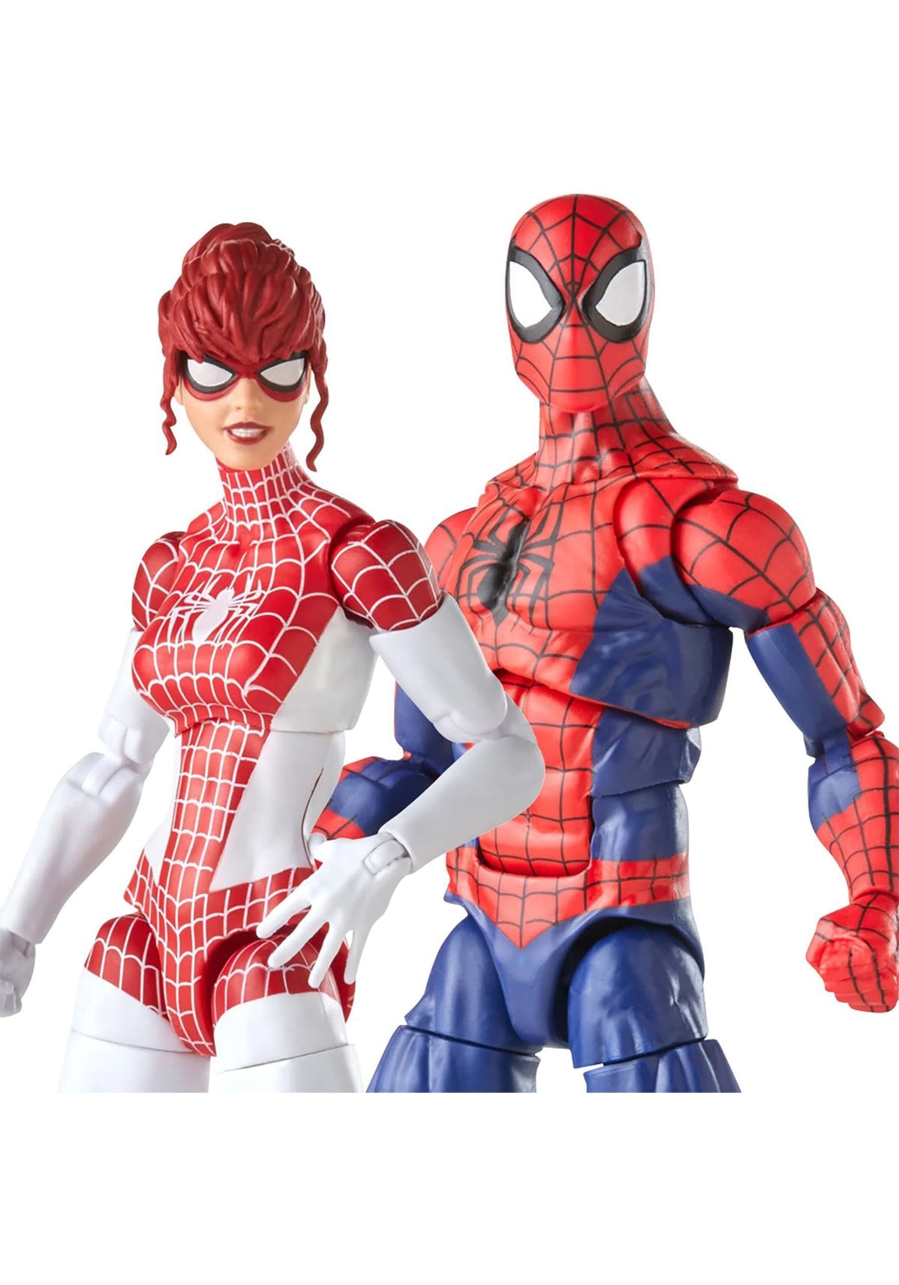 Marvel Legends Series Spider Man 6 inch Spider Man and Marvel's Spinneret Action Figure 2 Pack, Includes 10 Accessories, Multicolor, F3456