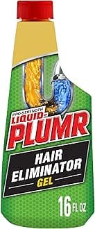 Liquid-Plumr Pro-Strength Hair Eliminator Gel Clog Remover, Hair Clog Remover and Drain Opener, Safe for All Septic Systems and Pipes, 16 fl. oz. Bottle