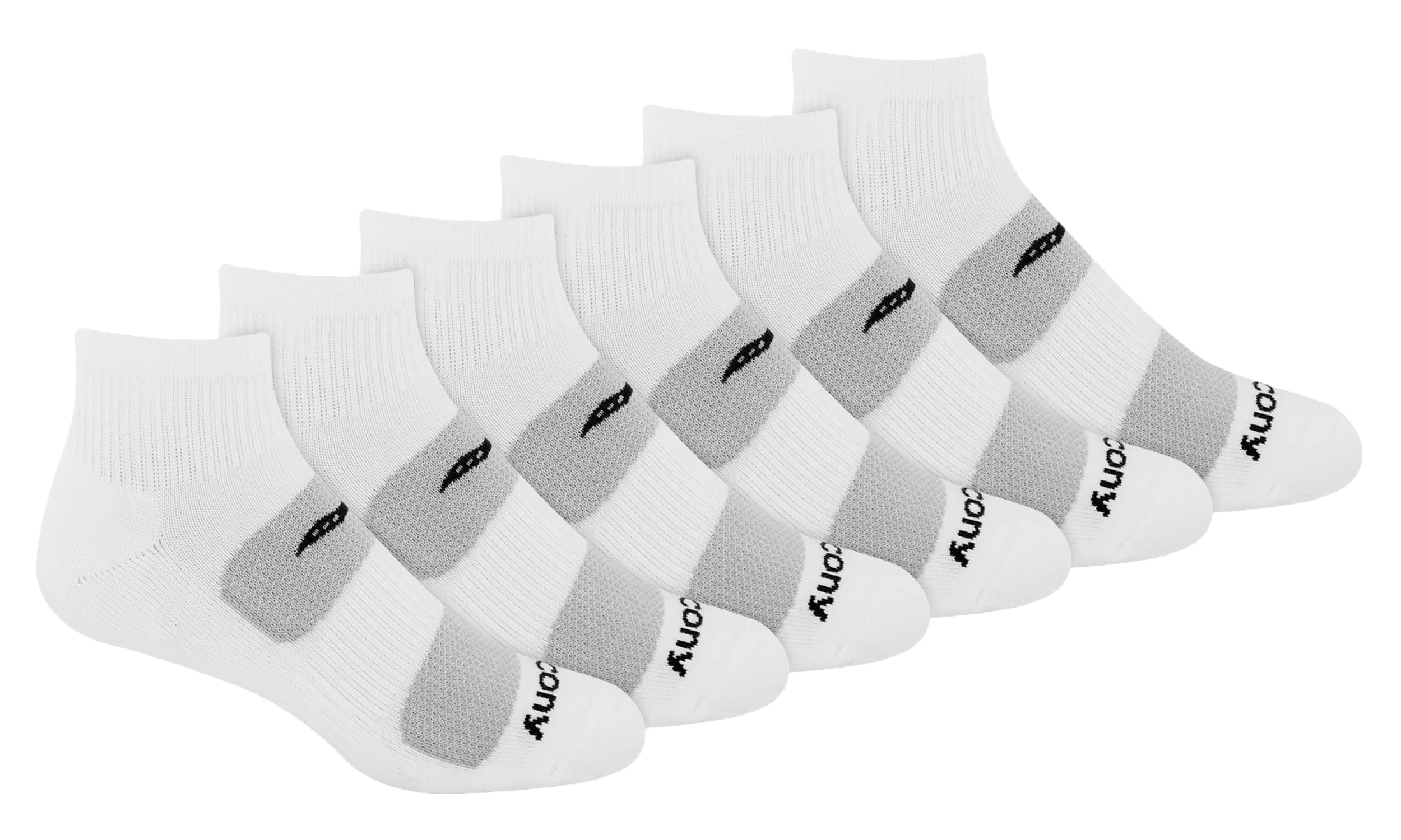 mens Multi-pack Mesh Ventilating Comfort Fit Performance Quarter Socks (6 & 12 Pairs) Running Socks