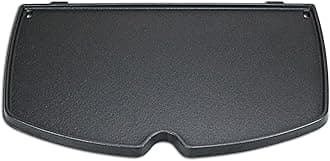 Utheer6559 Grill Parts Cast Iron Cooking Griddle for Weber Q200, Q220, Q240, Q260, Q2000, Q2200, Q2400 Series Weber Gas Grills Accessories, 15.3 x 10.8 Inch, for Weber Q2200 Griddle