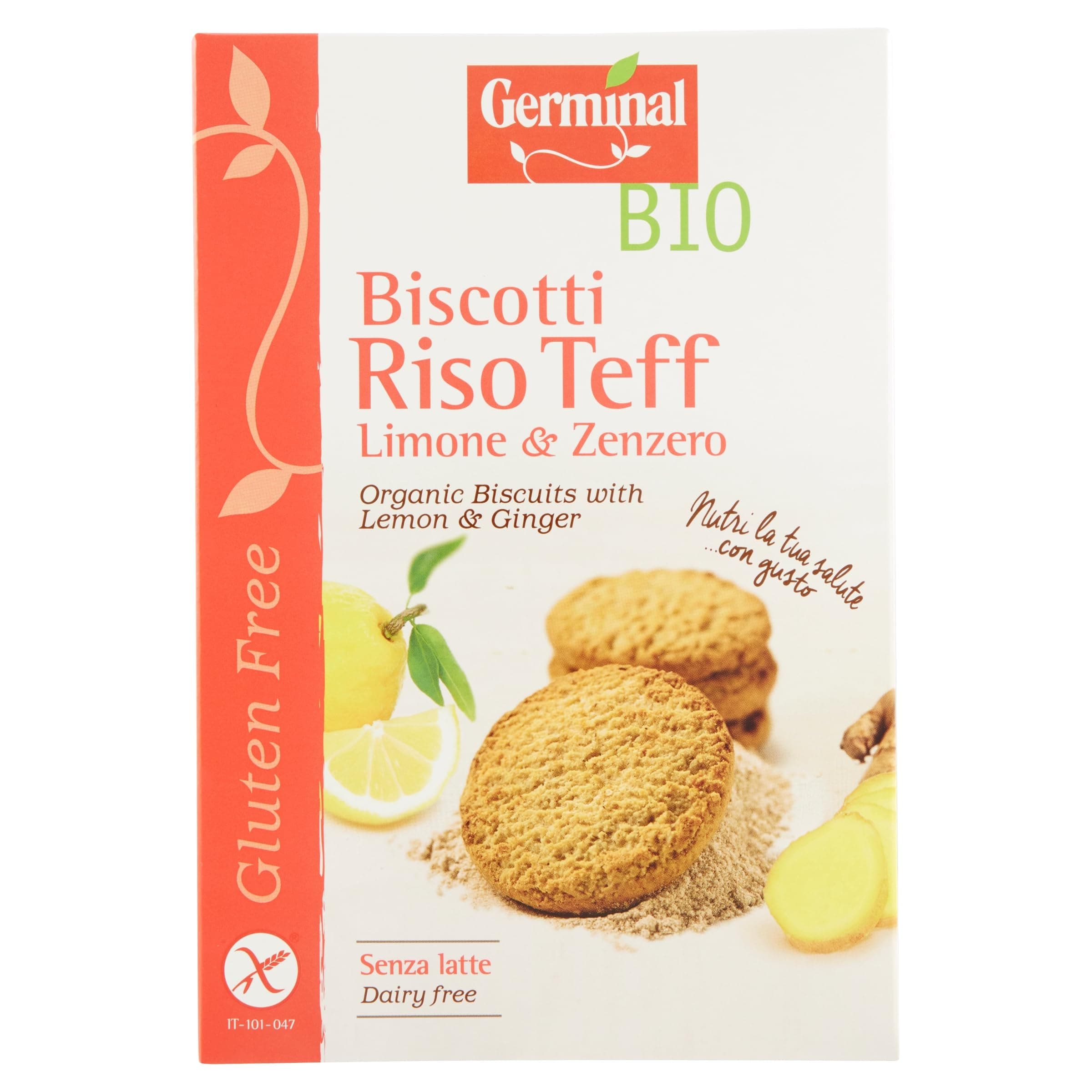 GERMINAL Organic Biscuits With Lemon & Ginger 250g